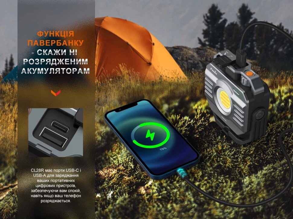 Ліхтар Fenix CL28R з функцією Powerbank Фото 4
